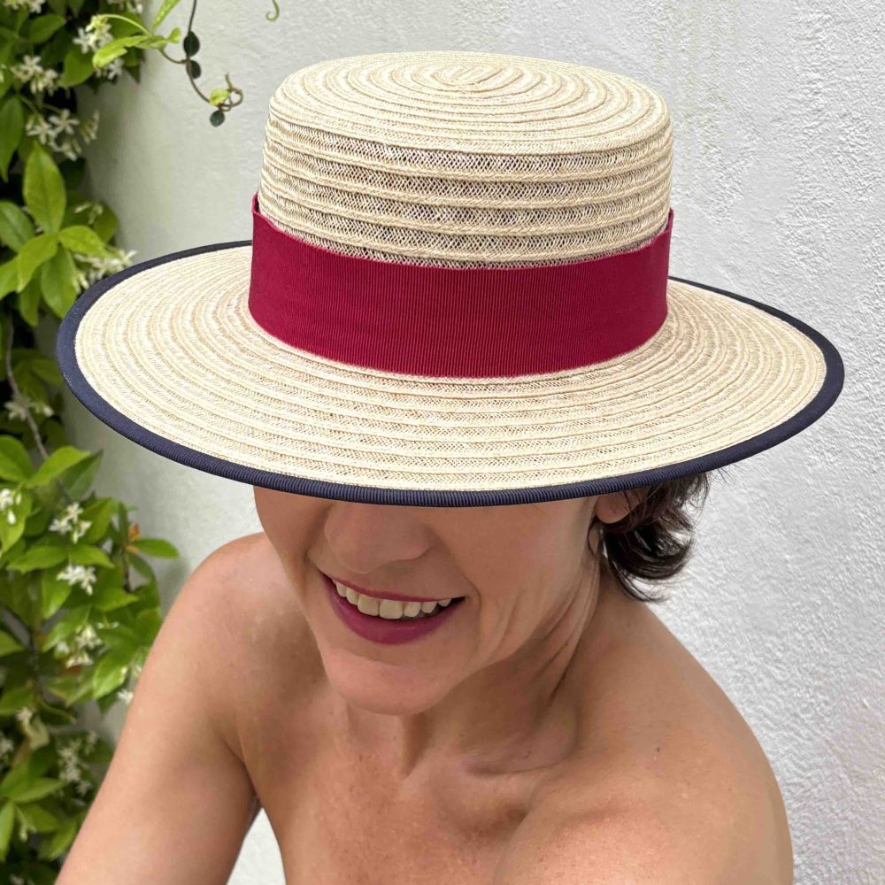Carlotta canotier sisal