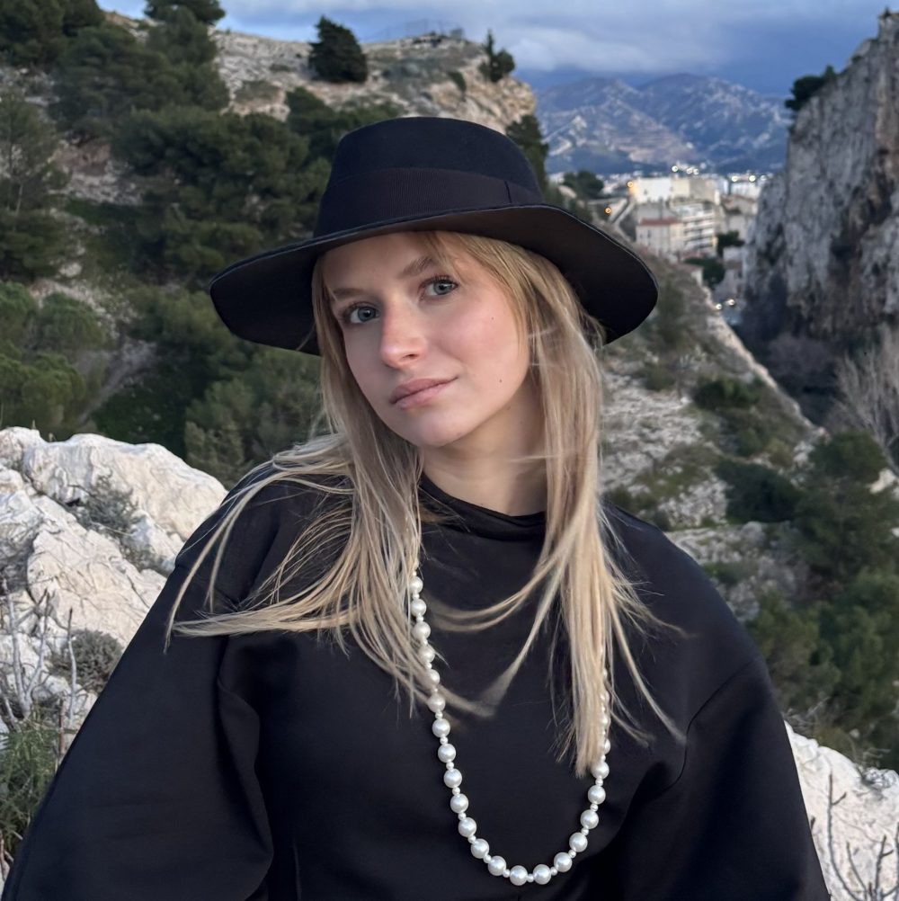 Valentina borsalino en feutre noir avec doublure cuir